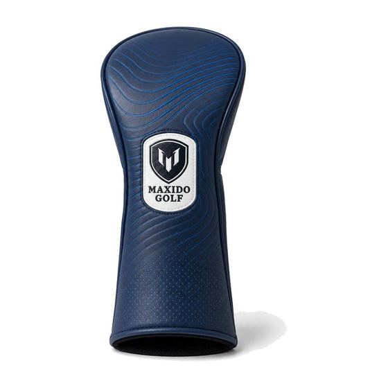 Crest Driver Cover — Navy Emboss golf product by Maxido Golf