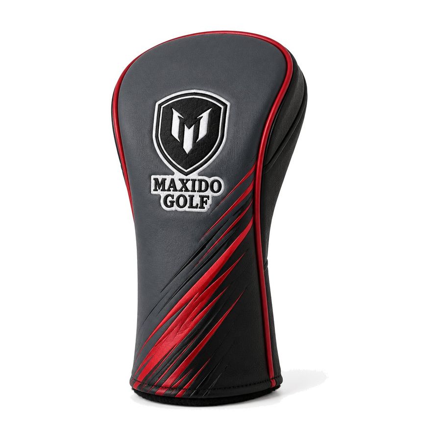 Sable Driver Cover — Black and Red by Maxido Golf