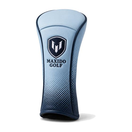 Halftone Driver Cover — Sky and Navy golf product by Maxido Golf