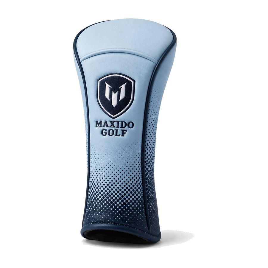 Halftone Driver Cover — Sky and Navy by Maxido Golf